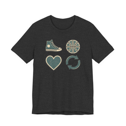 Live Hoop Repeat Basketball T-Shirt | Vintage Hooper Tee | Perfect Gift for Court Players