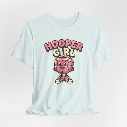 Hooper Girl Basketball T-Shirt | Retro Cartoon Tee | Perfect Gift for Female Players