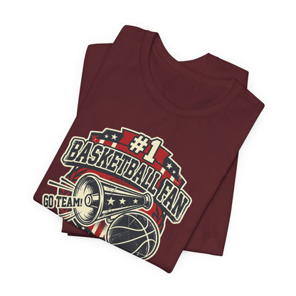 #1 Basketball Fan T-Shirt | Vintage Sports Tee | Perfect Gift for Hoopers