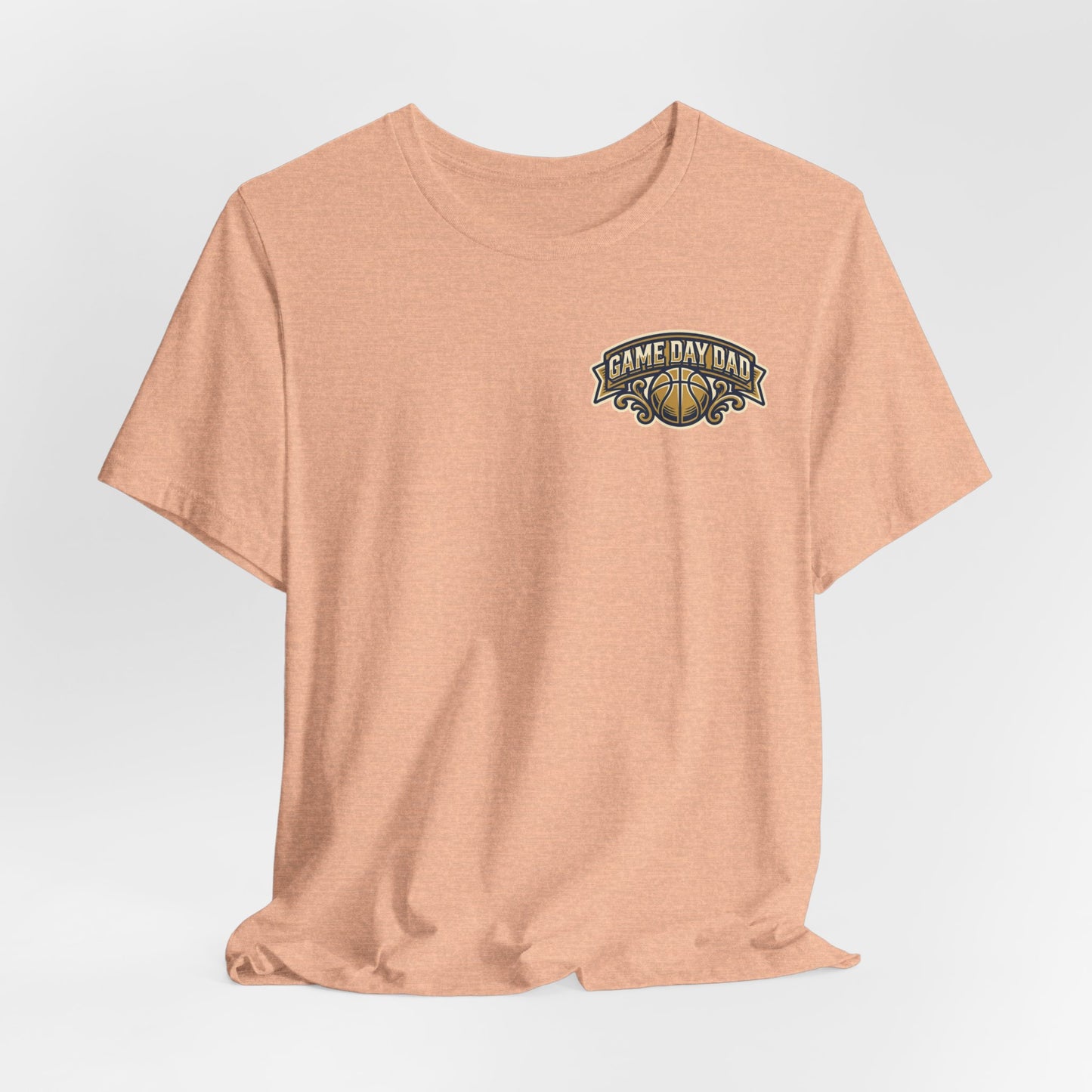 Game Day Dad Basketball T-Shirt | Navy & Gold Hooper Tee | Perfektes Vatertagsgeschenk