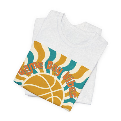 Game Day Vibes Basketball T-Shirt | Retro Hoops Tee | Perfect Gift for Ballers