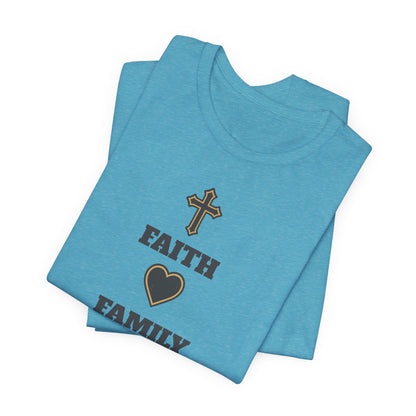 Faith Family Basketball T-Shirt | Inspirational Hooper Tee | Perfect Gift for Players