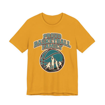 Proud Basketball Family T-Shirt | Vintage Hooper Tee | Perfect Gift for Players