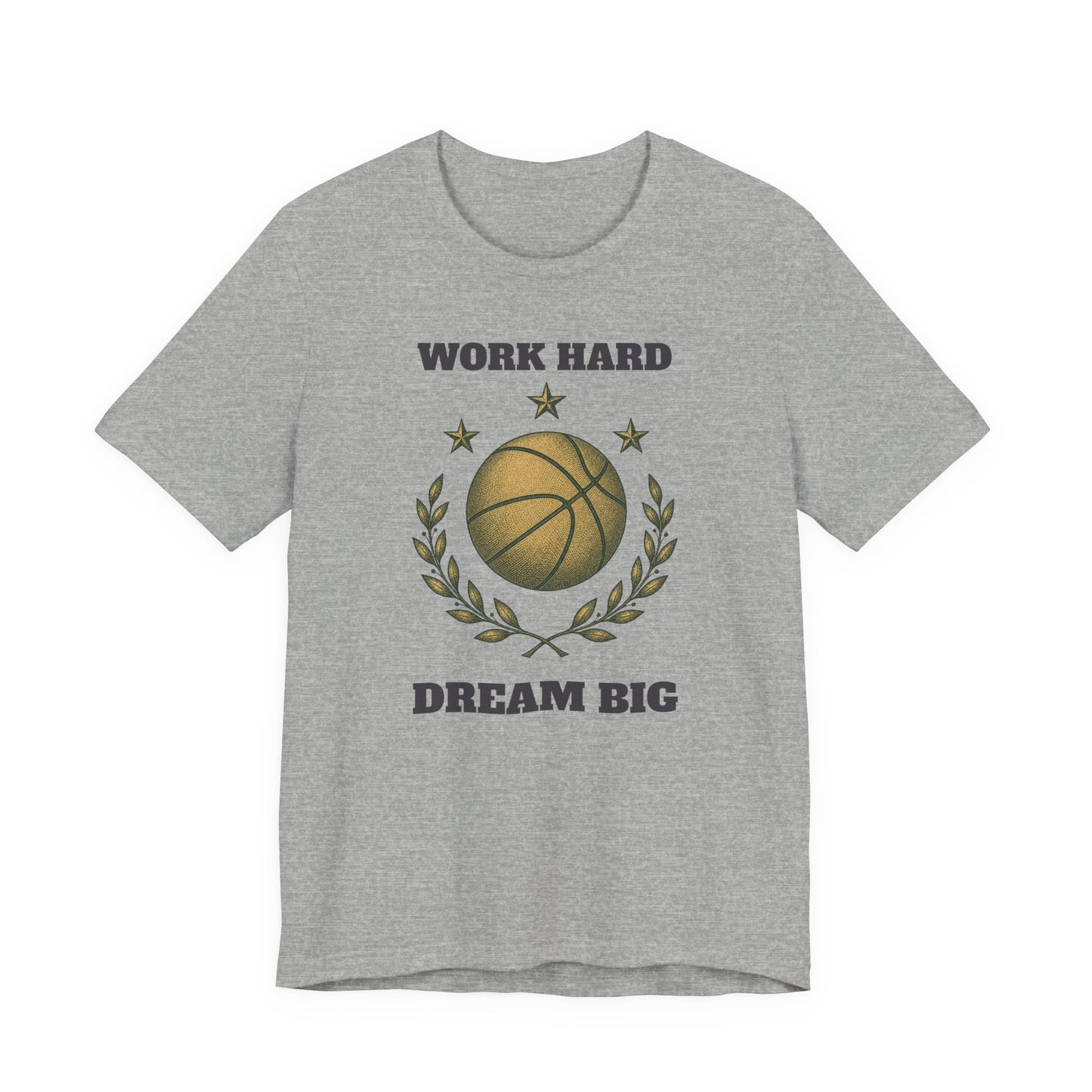 Work Hard Dream Big Basketball T-Shirt | Motivations-Hooper Tee | Perfektes Geschenk