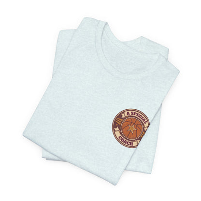 A Special Coach Basketball T-Shirt | Vintage Badge Tee | Perfect Coach Gift