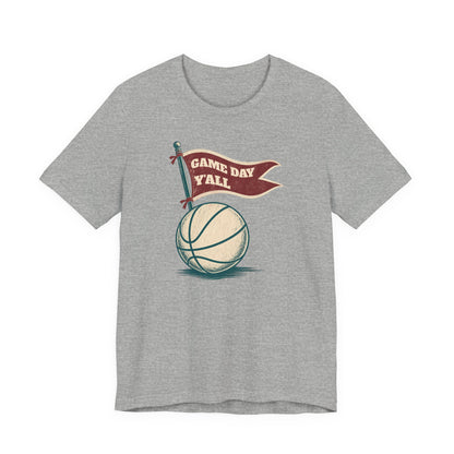 Game Day Y'all Basketball T-Shirt | Vintage Flag Tee | Perfect Gift for Hoopers
