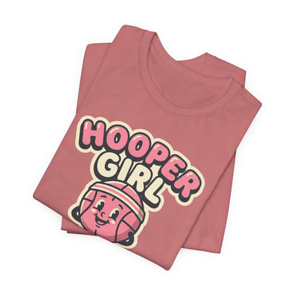 Hooper Girl Basketball T-Shirt | Retro Cartoon Tee | Perfect Gift for Female Players