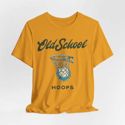 Old School Hoops Basketball T-Shirt | Retro Rim Tee | Perfect Gift for Ballers