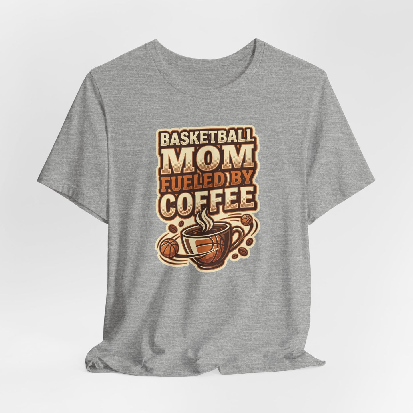 Basketball Mom Fueled by Coffee T-Shirt | Hooper Mom Tee | Perfektes Geschenk