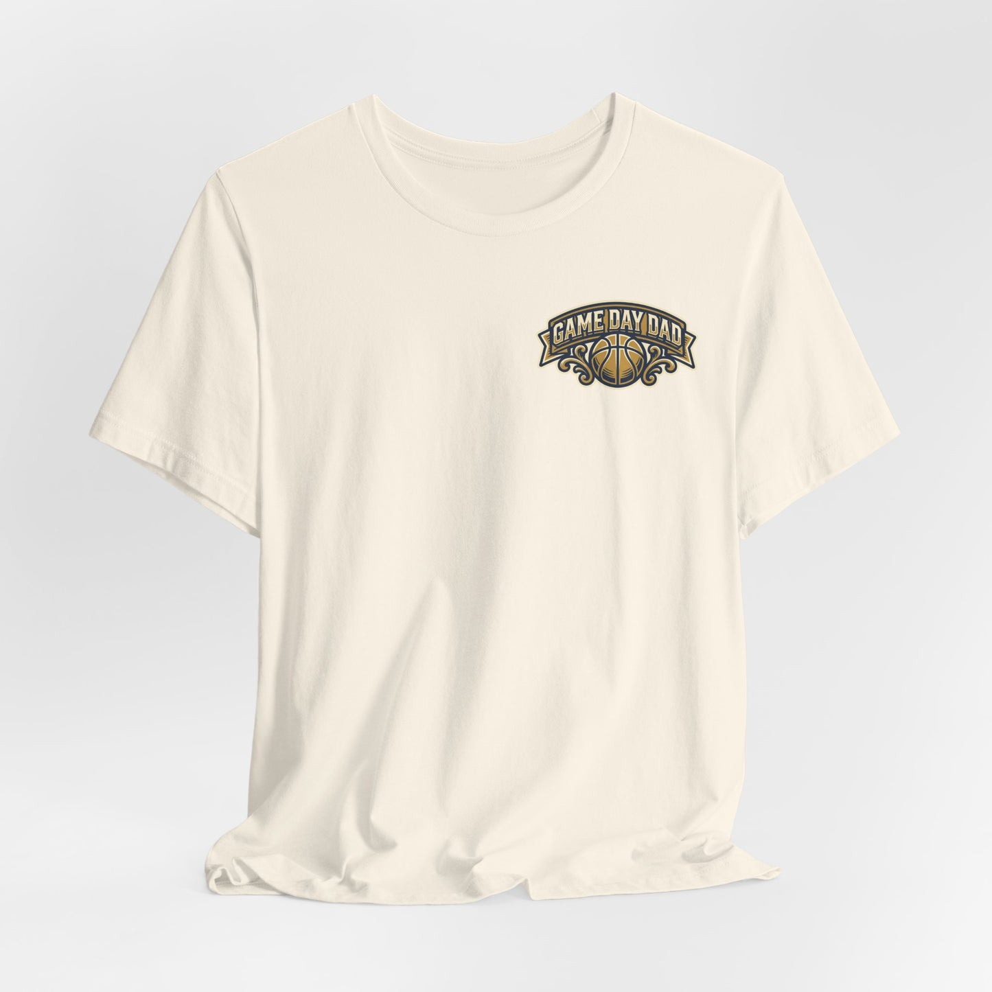 Game Day Dad Basketball T-Shirt | Navy & Gold Hooper Tee | Perfektes Vatertagsgeschenk