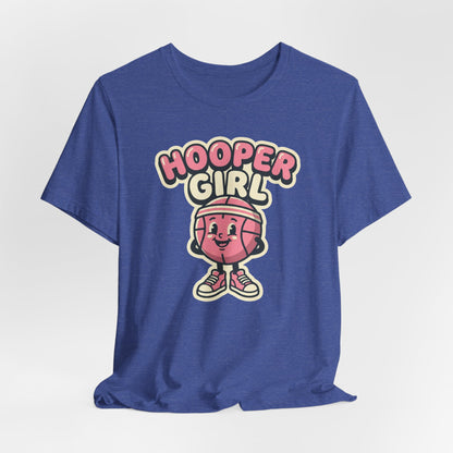 Hooper Girl Basketball T-Shirt | Retro Cartoon Tee | Perfect Gift for Female Players