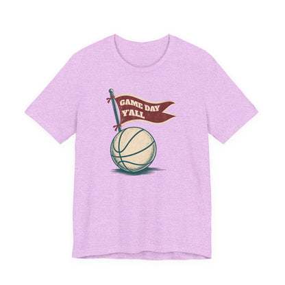 Game Day Y'all Basketball T-Shirt | Vintage Flag Tee | Perfect Gift for Hoopers