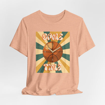 Game Time Basketball Clock T-Shirt | Retro Hooper Tee | Perfect Gift for Ball Players