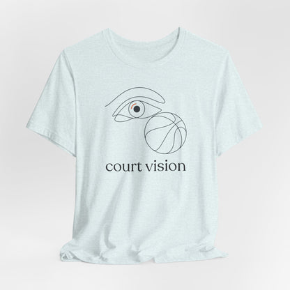 Court Vision Basketball T-Shirt | Minimalist Hooper Tee | Perfect Gift for Players