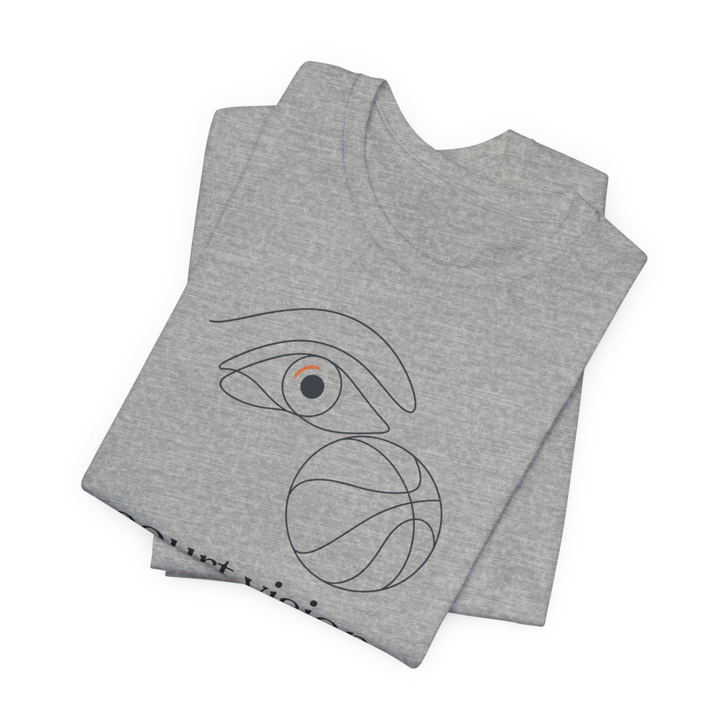 Court Vision Basketball T-Shirt | Minimalist Hooper Tee | Perfect Gift for Players
