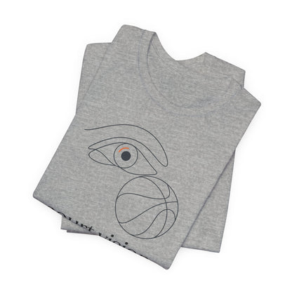 Court Vision Basketball T-Shirt | Minimalist Hooper Tee | Perfect Gift for Players