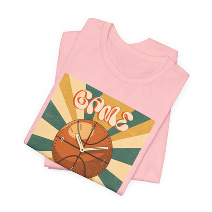 Game Time Basketball Clock T-Shirt | Retro Hooper Tee | Perfect Gift for Ball Players