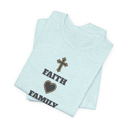 Faith Family Basketball T-Shirt | Inspirational Hooper Tee | Perfect Gift for Players