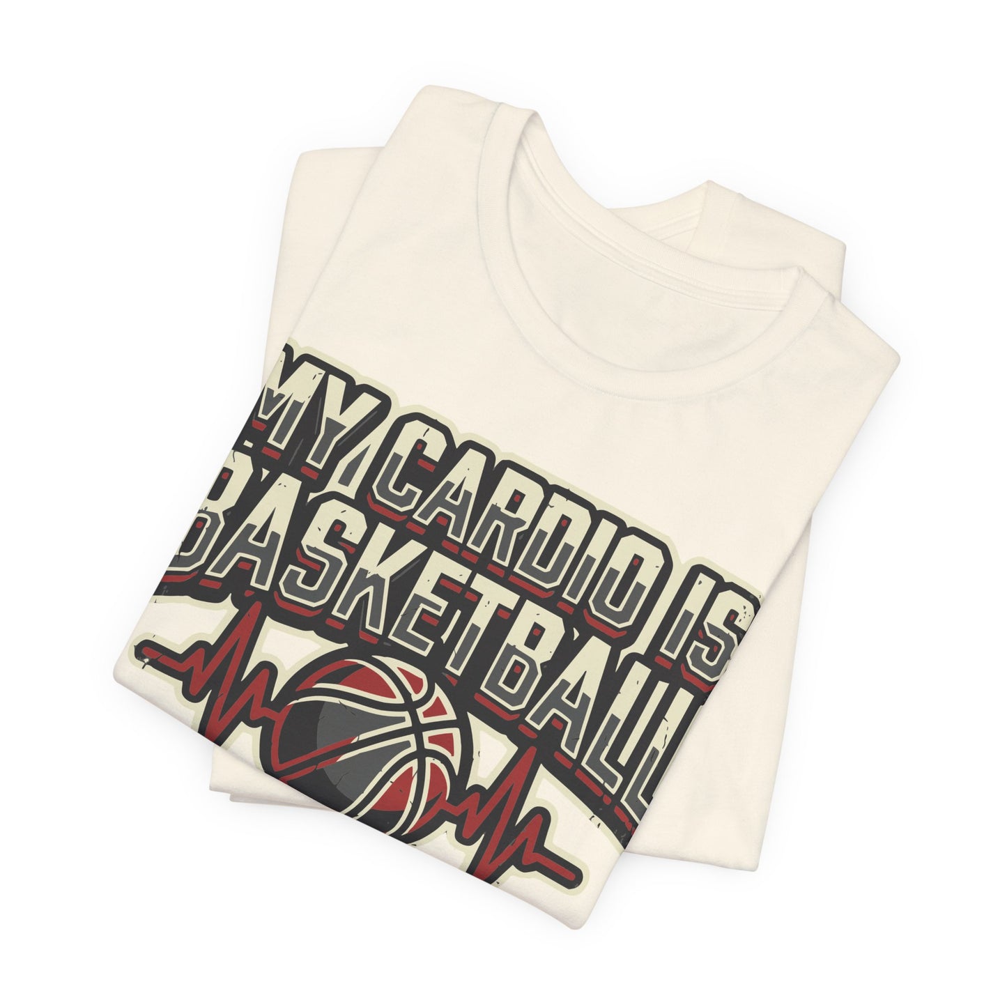 My Cardio is Basketball T-Shirt | Herzschlag Hooper Tee | Geschenk für Spieler