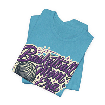 Basketball Mom Era T-Shirt | Purple Retro Tee | Perfect Gift for Basketball Moms