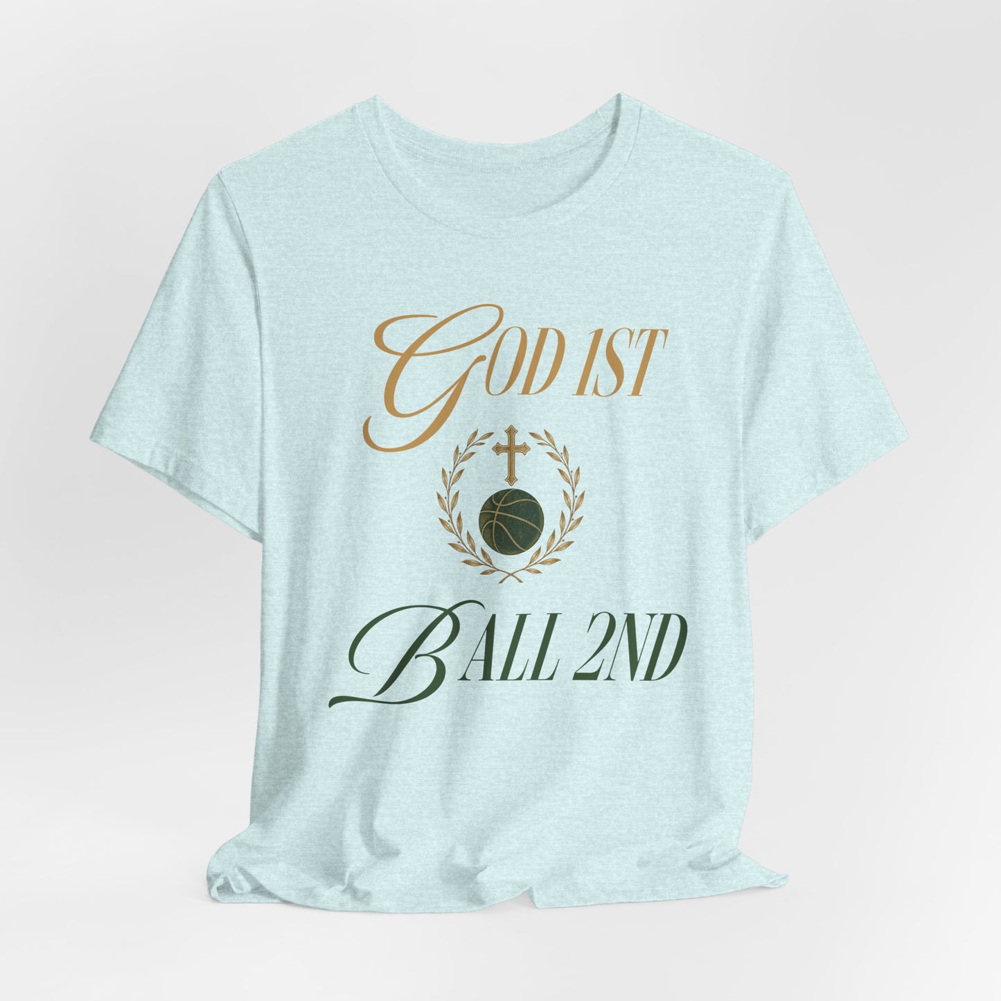 God First Ball 2nd Basketball T-Shirt | Glaube-Hooper Tee | Perfektes Geschenk