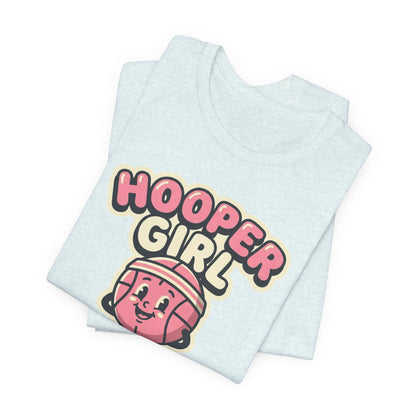 Hooper Girl Basketball T-Shirt | Retro Cartoon Tee | Perfect Gift for Female Players