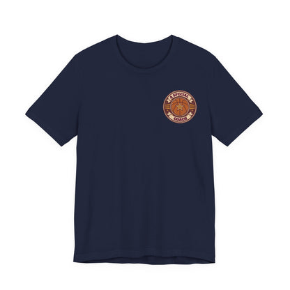 A Special Coach Basketball T-Shirt | Vintage Badge Tee | Perfect Coach Gift