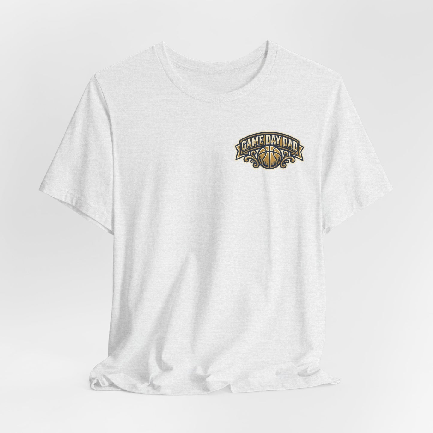 Game Day Dad Basketball T-Shirt | Navy & Gold Hooper Tee | Perfektes Vatertagsgeschenk
