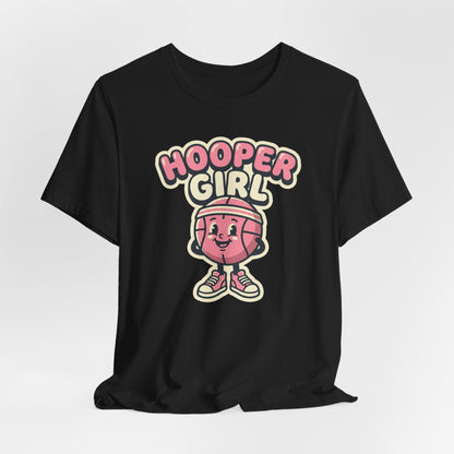 Hooper Girl Basketball T-Shirt | Retro Cartoon Tee | Perfect Gift for Female Players