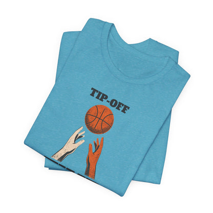 Tip-Off Time Basketball T-Shirt | Gameday Hands Tee | Perfect for Hoopers