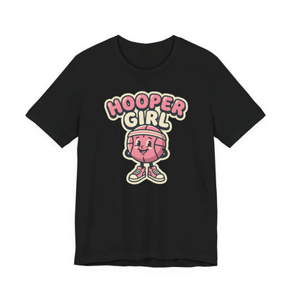 Hooper Girl Basketball T-Shirt | Retro Cartoon Tee | Perfect Gift for Female Players