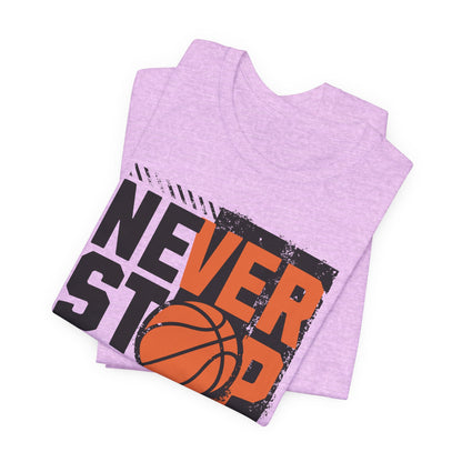 Never Stop Respect The Game Basketball T-Shirt | Motivation Tee | Perfect Gift for Hoopers