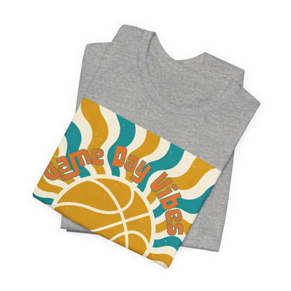 Game Day Vibes Basketball T-Shirt | Retro Hoops Tee | Perfect Gift for Ballers