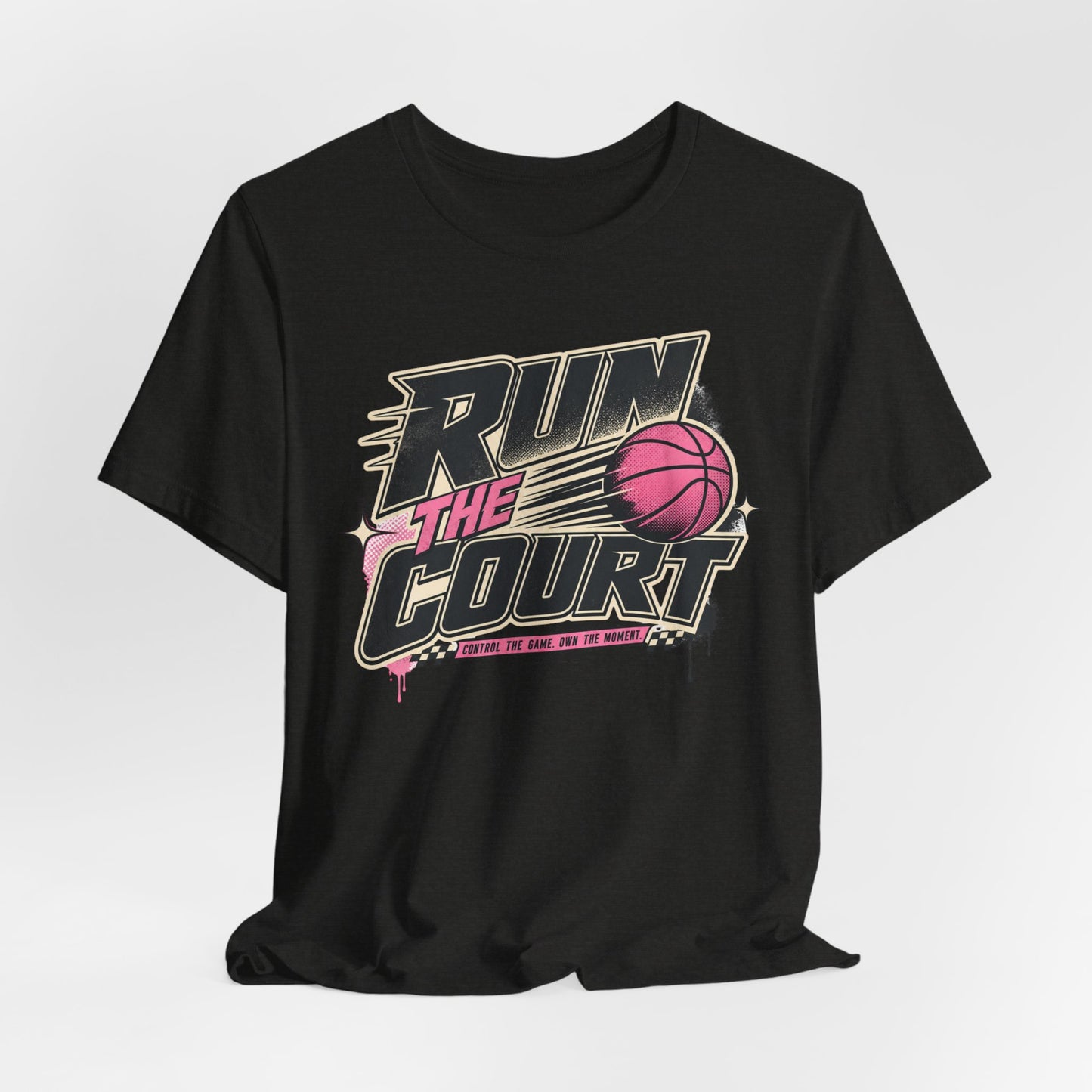Run The Court Basketball T-Shirt | Women's Hooper Tee | Perfect Gift for Female Players
