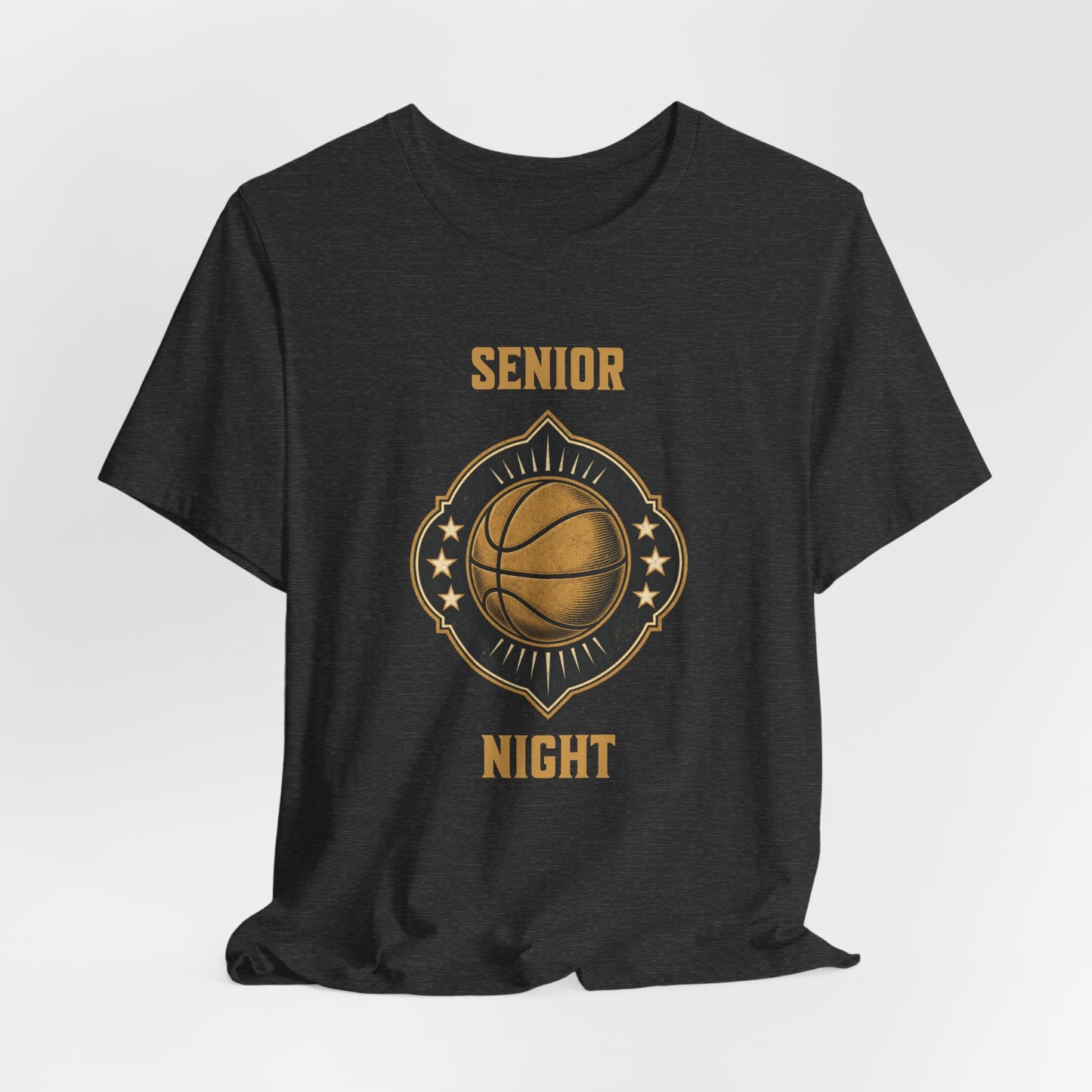 Senior Night Basketball T-Shirt | Gold & Black Hooper Tee | Perfect Gift