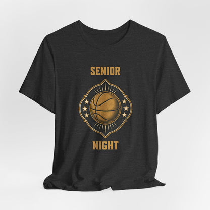 Senior Night Basketball T-Shirt | Gold & Black Hooper Tee | Perfect Gift