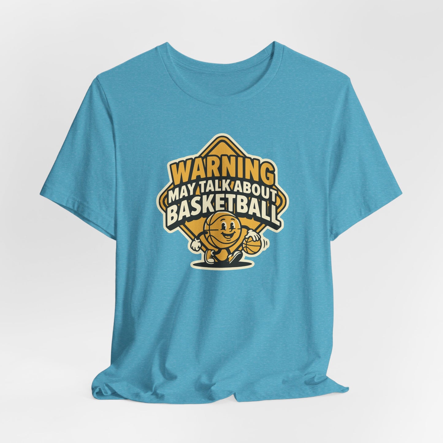 Warning: May Talk About Basketball T-Shirt | Witziger Hooper Tee | Geschenk